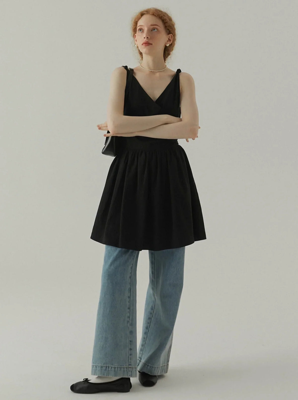 Vintage Elegant V-Neck Dress