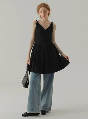Vintage Elegant V-Neck Dress