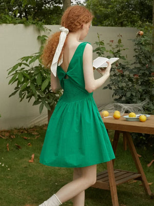Vintage Elegant V-Neck Dress