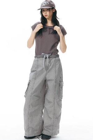 Vintage Embroidered Cargo Pants