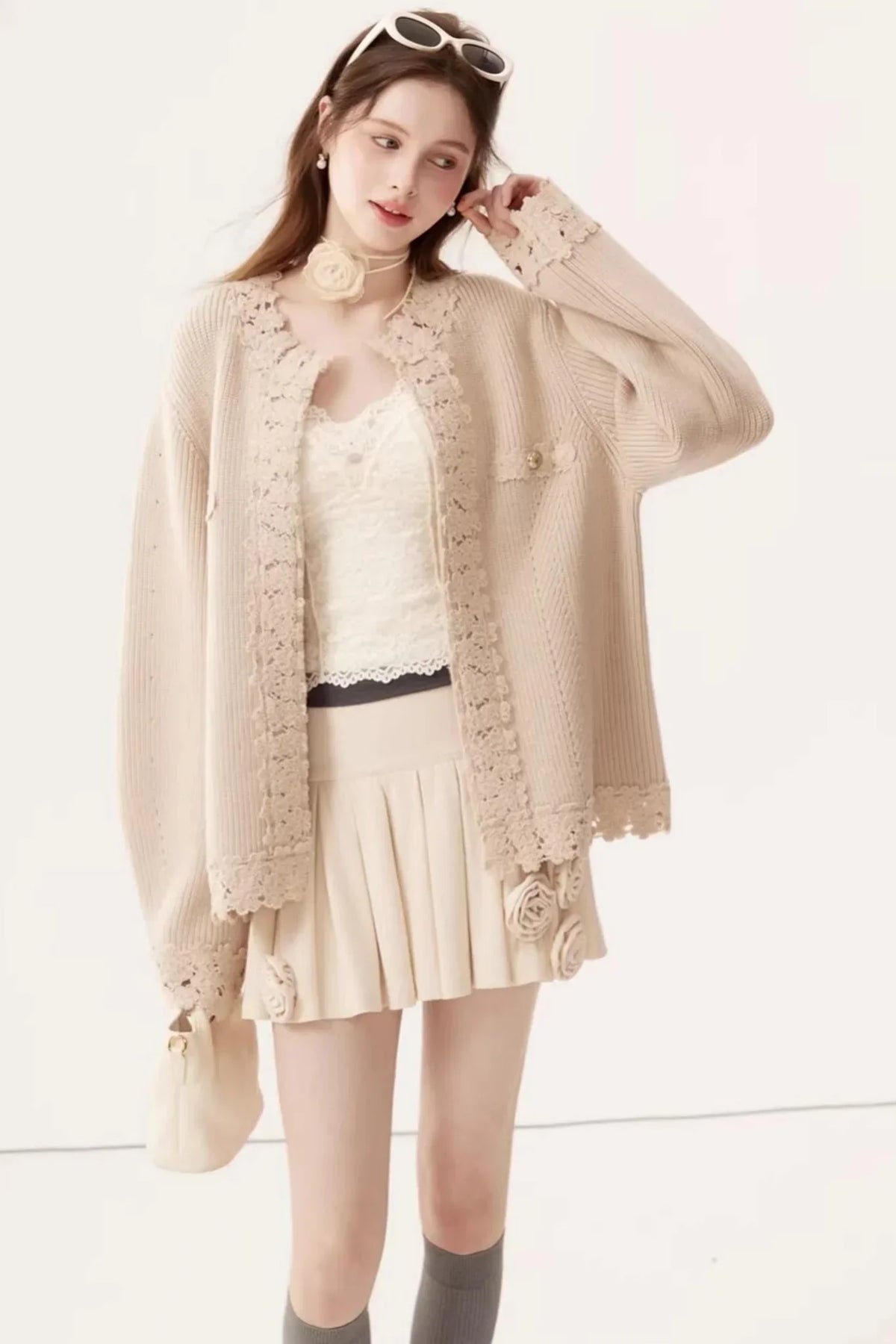 Vintage Embroidered Wool Cardigan