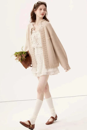 Vintage Embroidered Wool Cardigan
