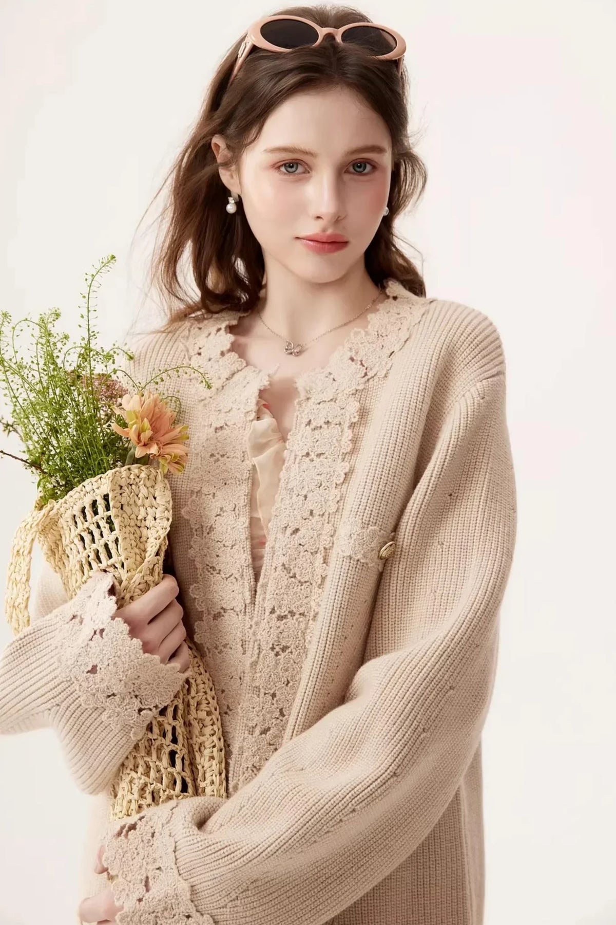 Vintage Embroidered Wool Cardigan