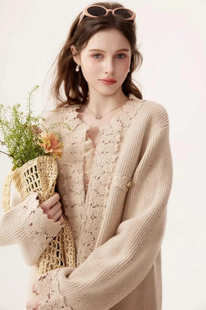 Vintage Embroidered Wool Cardigan