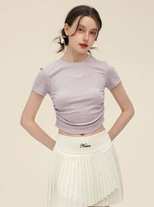 Vintage Embroidery Slim T-Shirt