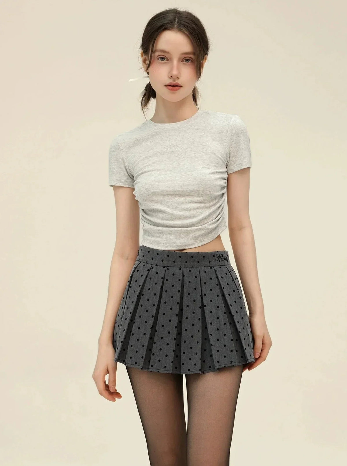 Vintage Embroidery Slim T-Shirt