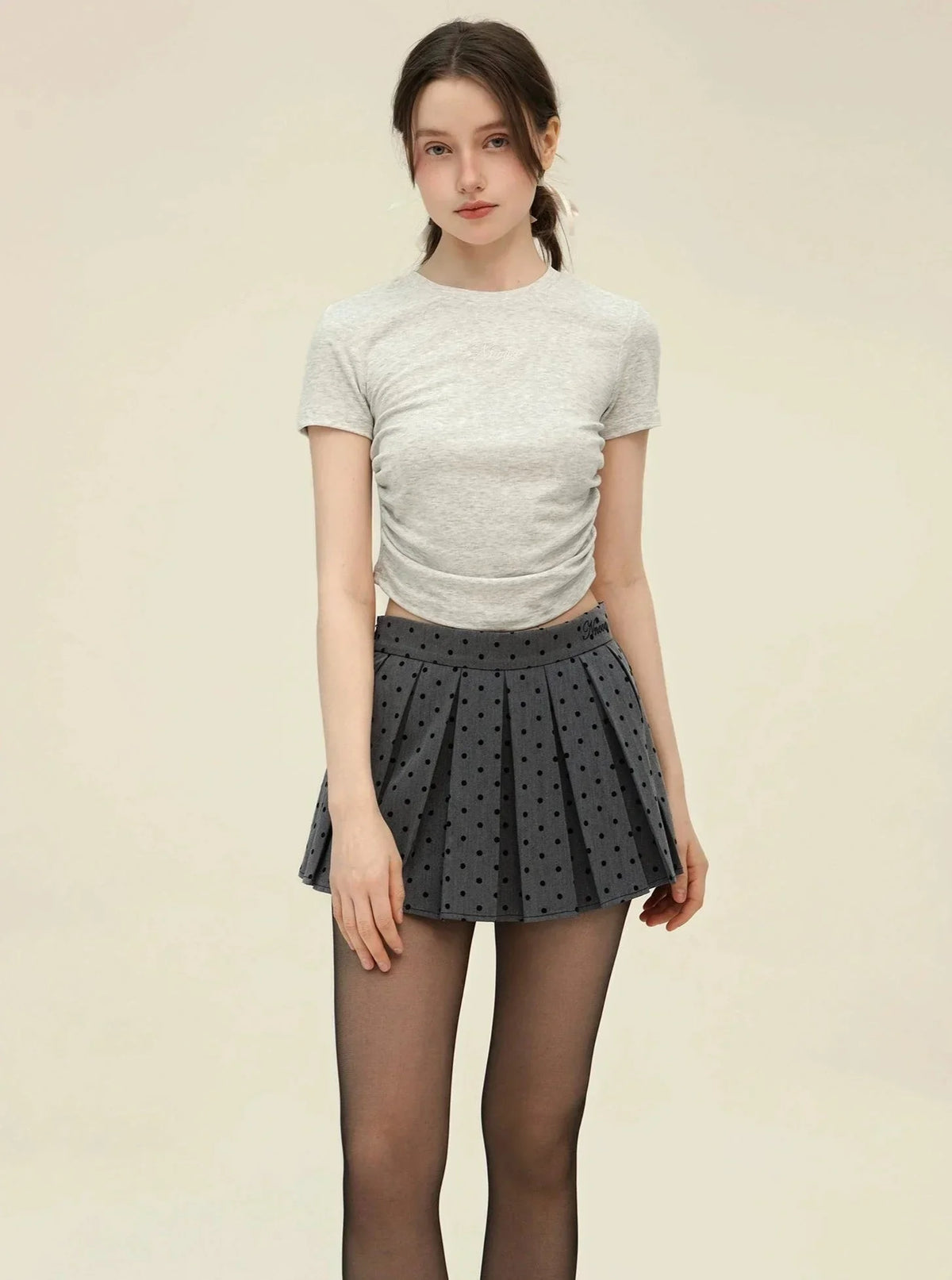 Vintage Embroidery Slim T-Shirt