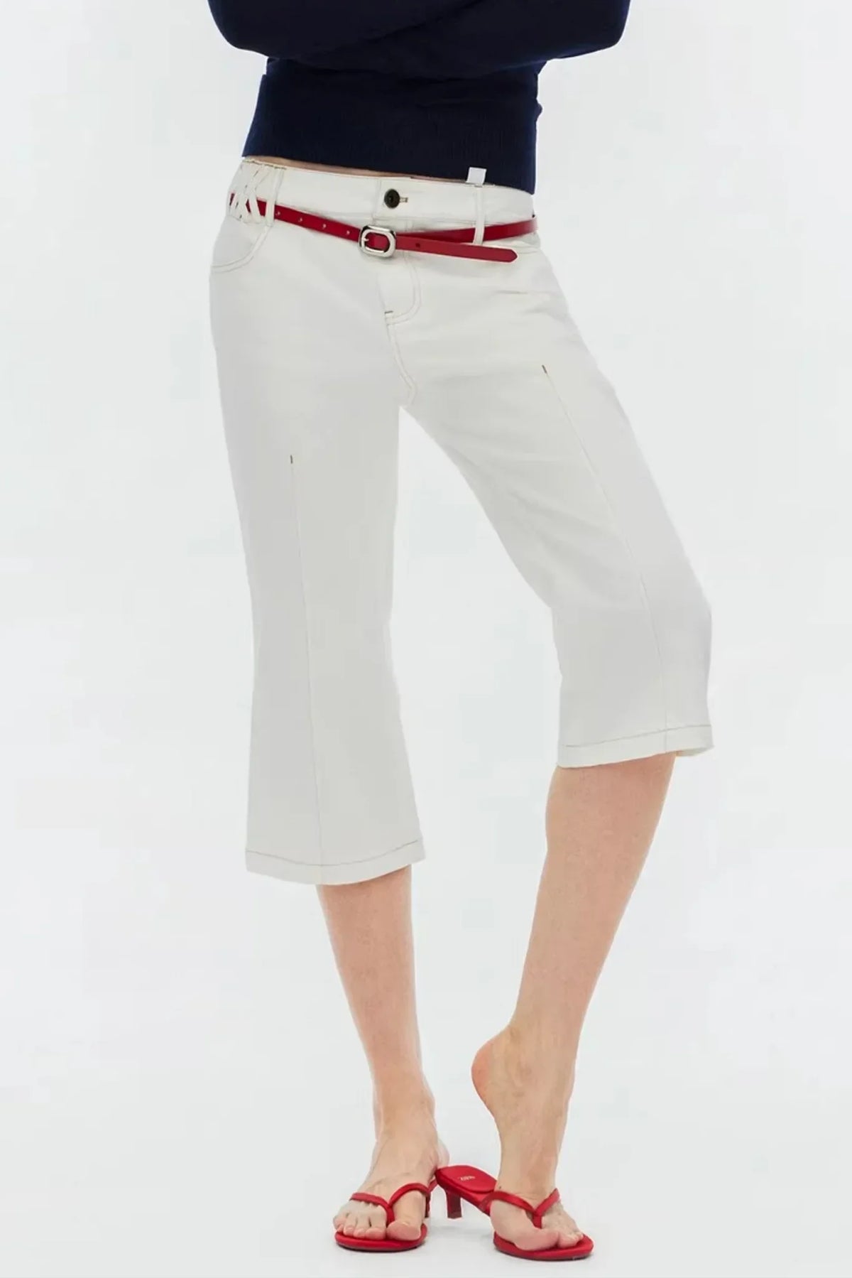 Vintage Exposed Seam Flared Jeans
