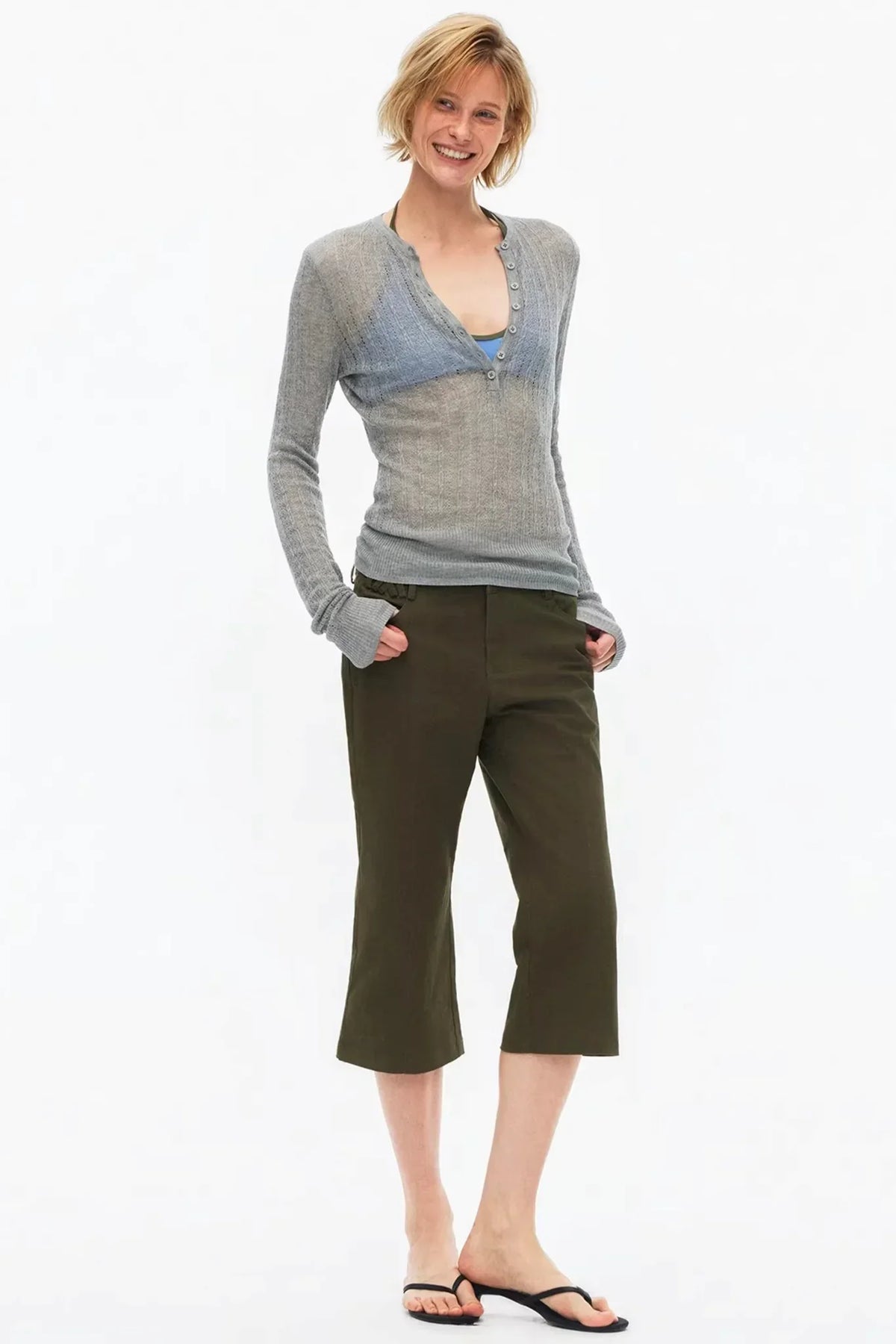 Vintage Exposed Seam Flared Jeans