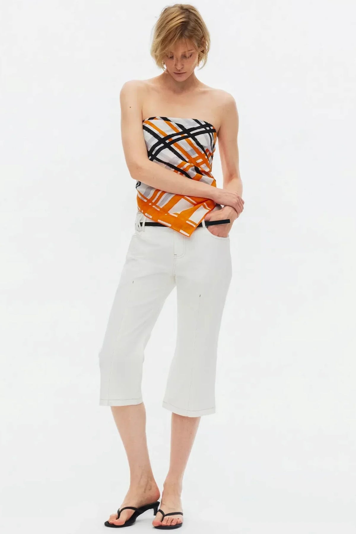 Vintage Exposed Seam Flared Jeans
