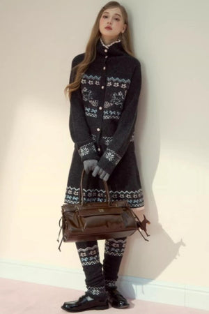 Vintage Fair Island Knitted Sweater Set-Up