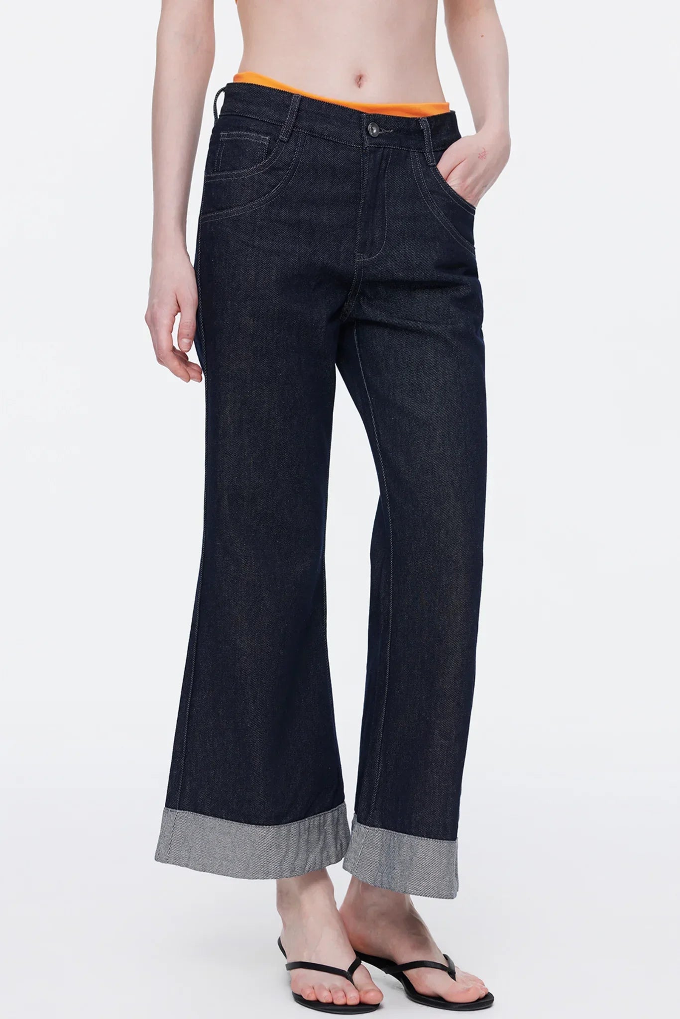 Vintage Flared Denim Pants