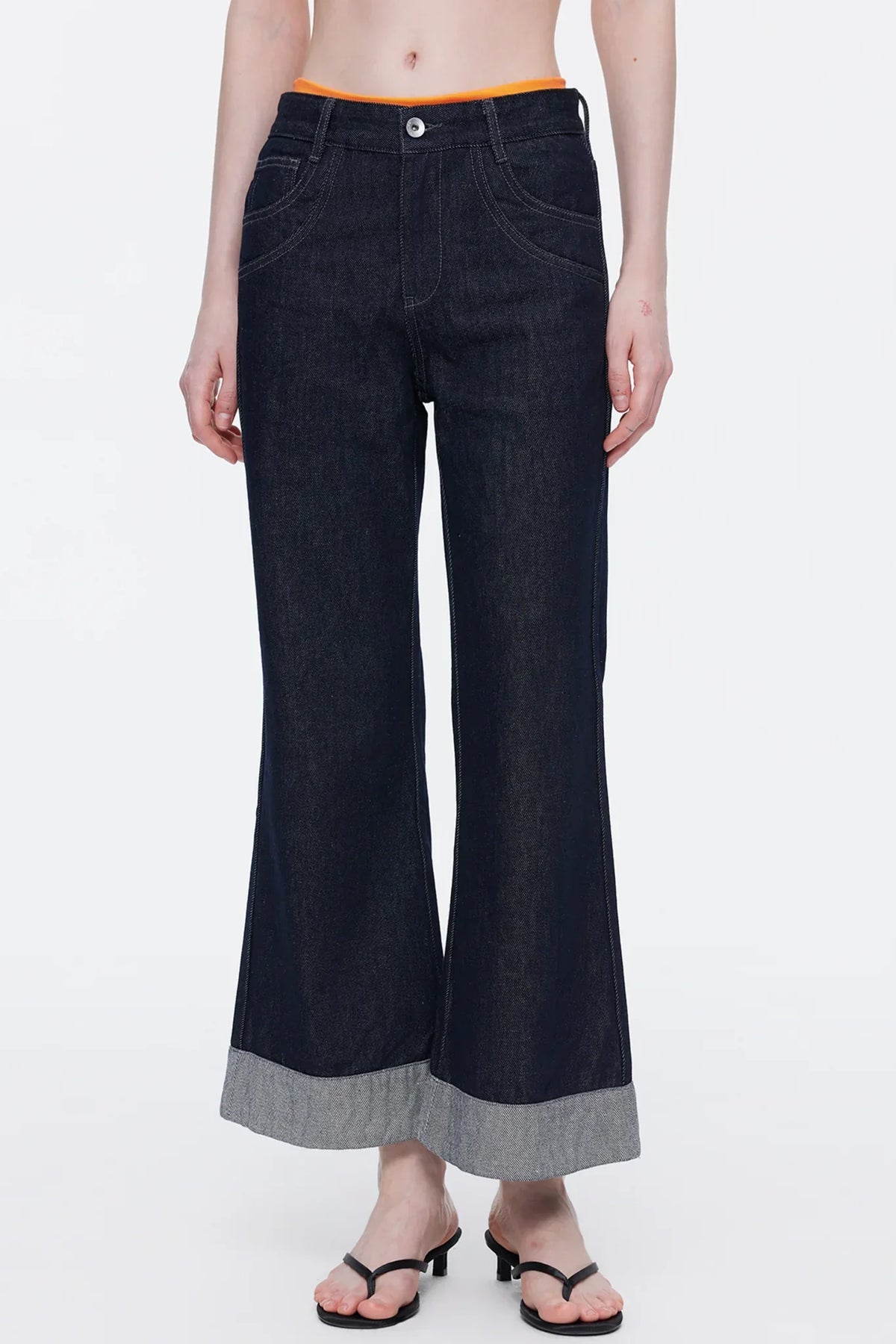 Vintage Flared Denim Pants