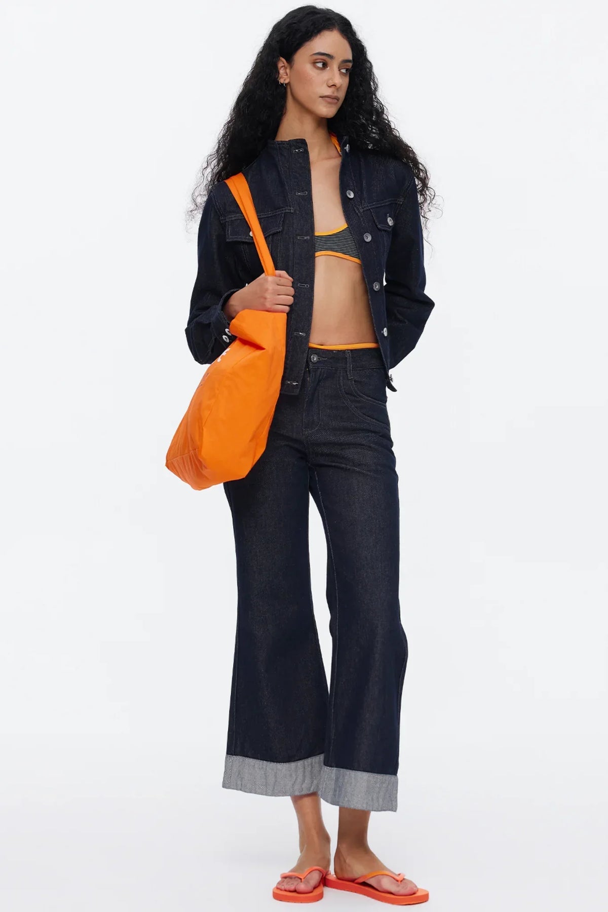 Vintage Flared Denim Pants