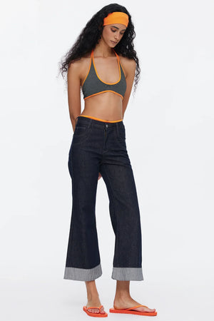 Vintage Flared Denim Pants