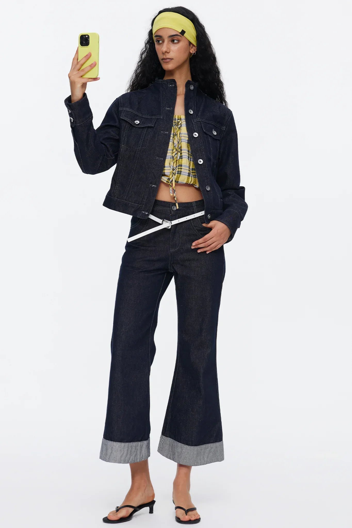 Vintage Flared Denim Pants