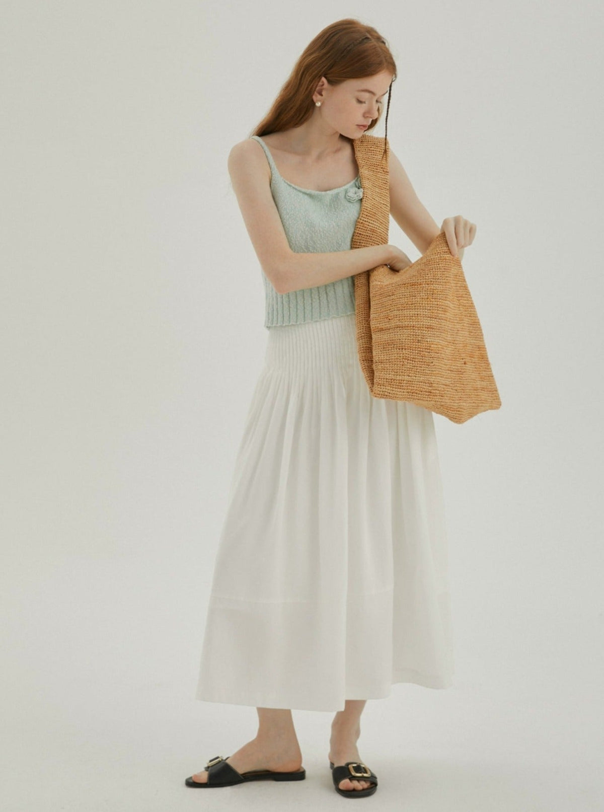 Vintage French Crochet Vest Top