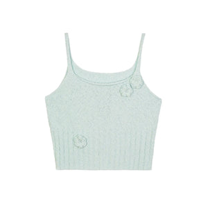 Vintage French Crochet Vest Top