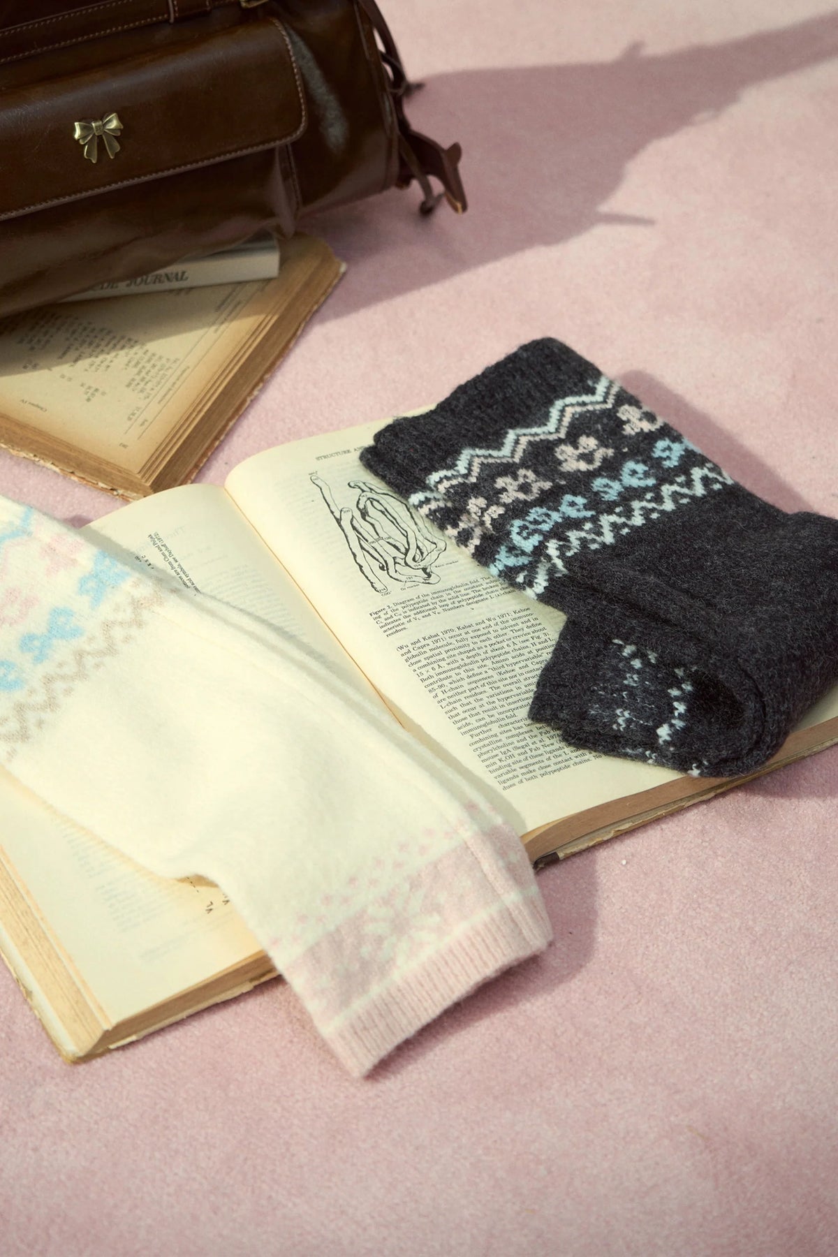 Vintage Grey Knitted Leg Cover