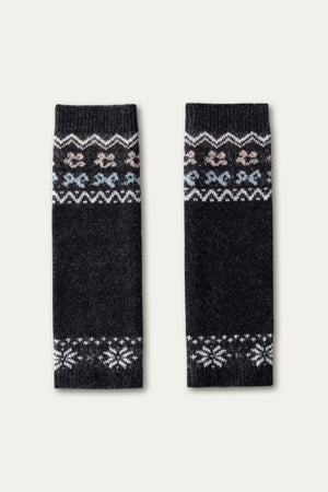 Vintage Grey Knitted Leg Cover