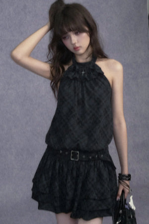Vintage Halter Neck Dress