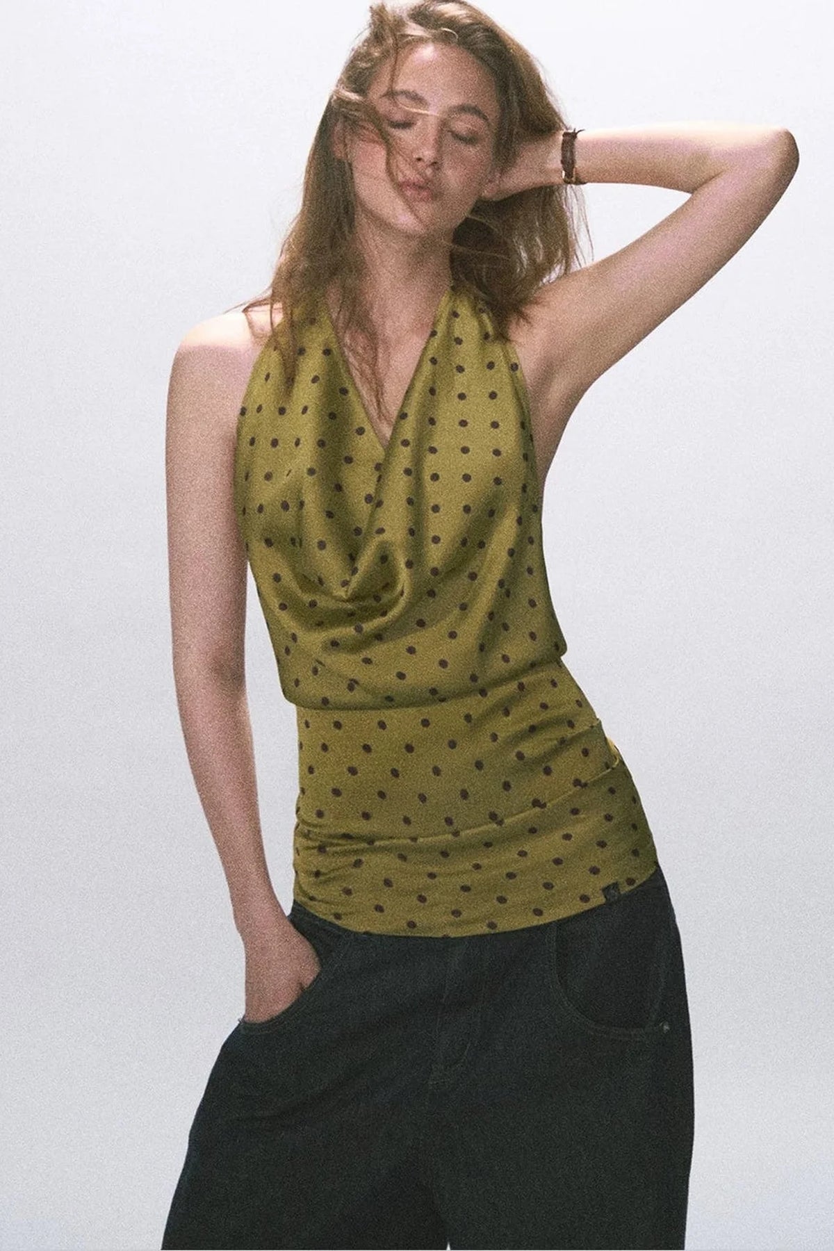 Vintage Halter Neck Tank Top