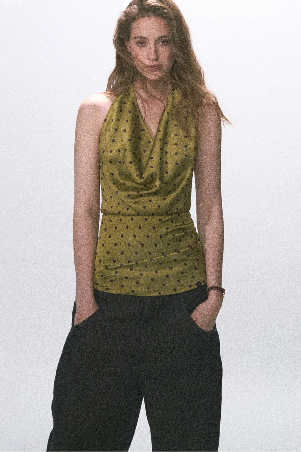 Vintage Halter Neck Tank Top