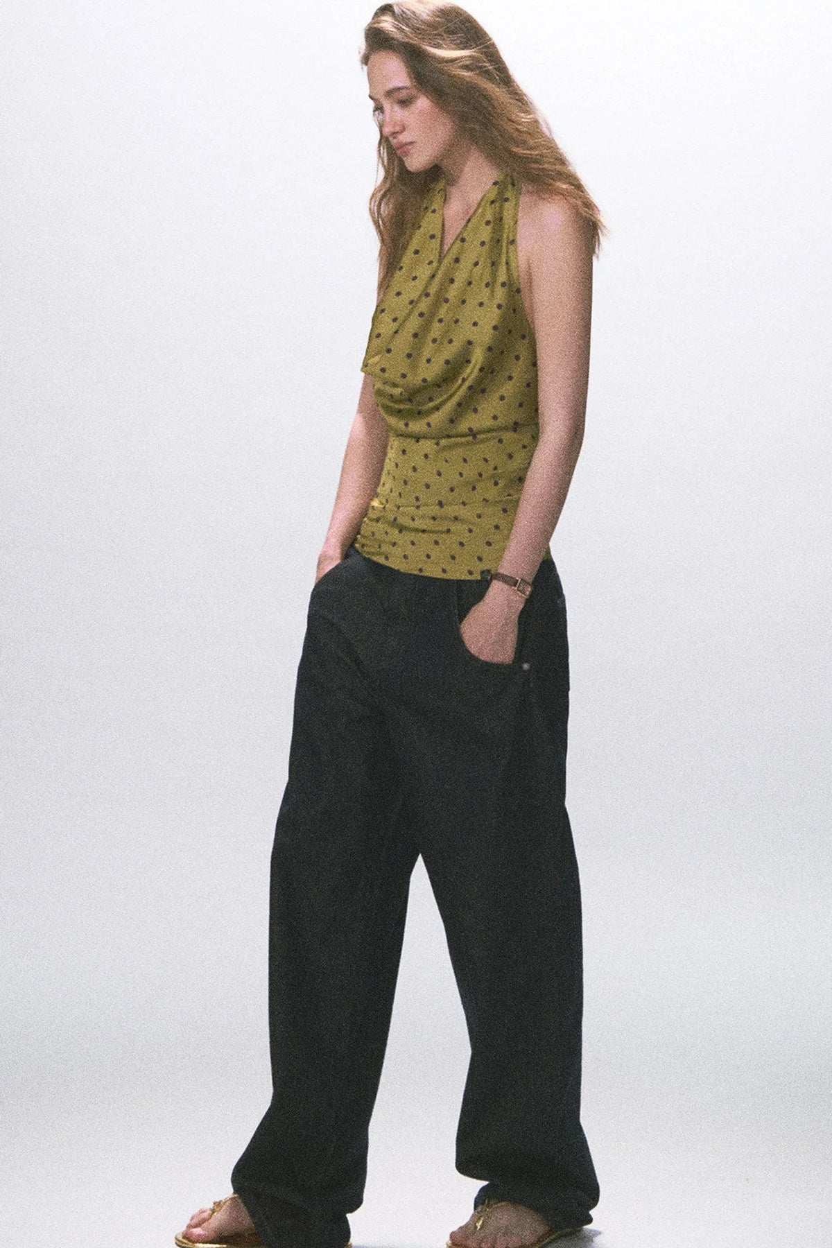 Vintage Halter Neck Tank Top
