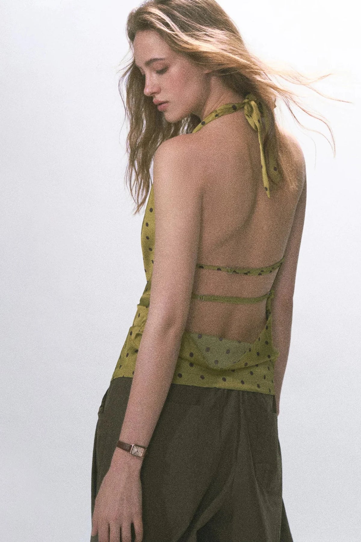 Vintage Halter Neck Tank Top