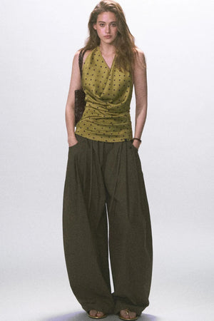 Vintage Halter Neck Tank Top