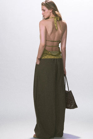 Vintage Halter Neck Tank Top