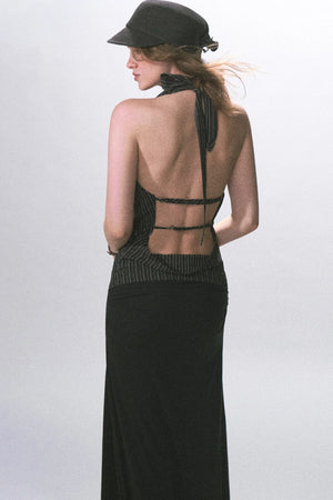 Vintage Halter Neck Tank Top