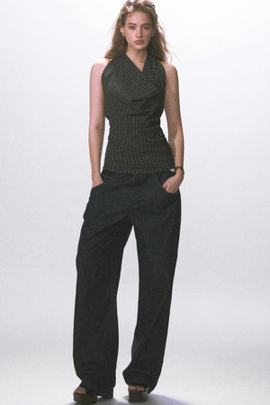 Vintage Halter Neck Tank Top