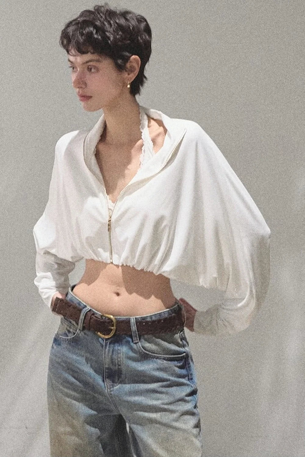 Vintage Hand-Painted Jeans Set