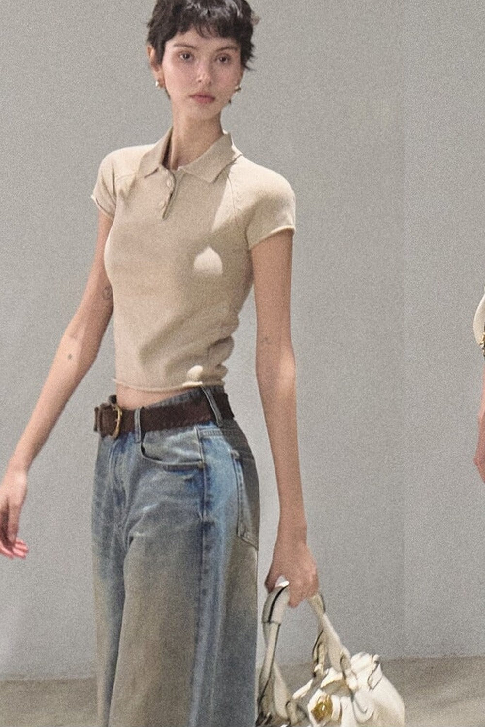 Vintage Hand-Painted Jeans Set