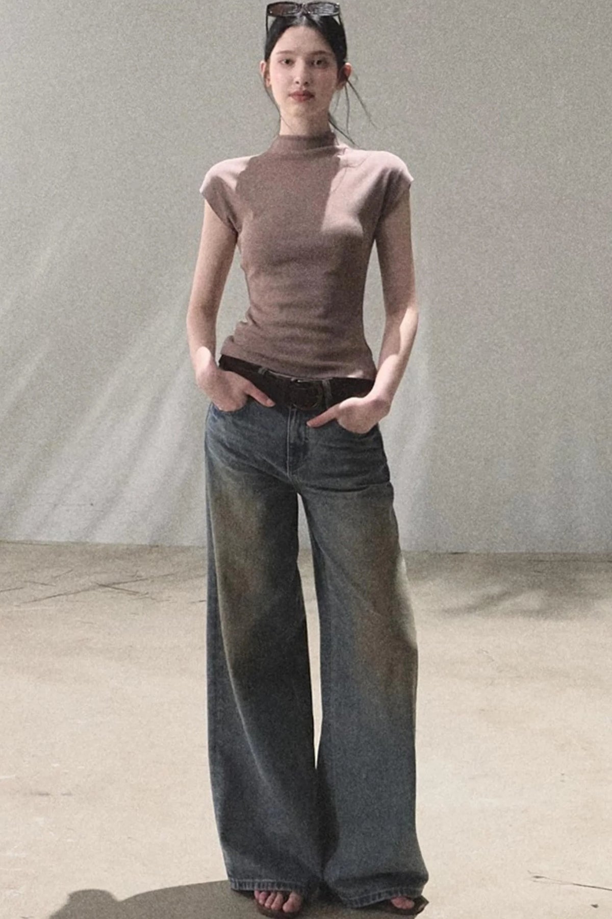 Vintage Hand-Painted Jeans Set