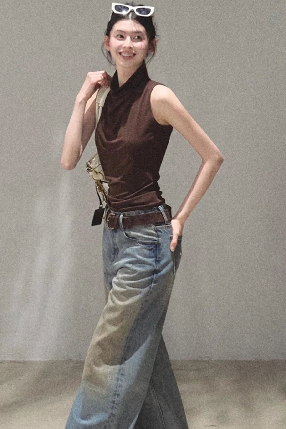 Vintage Hand-Painted Jeans Set