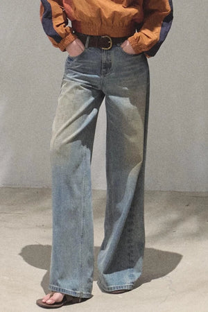 Vintage Hand-Painted Jeans Set