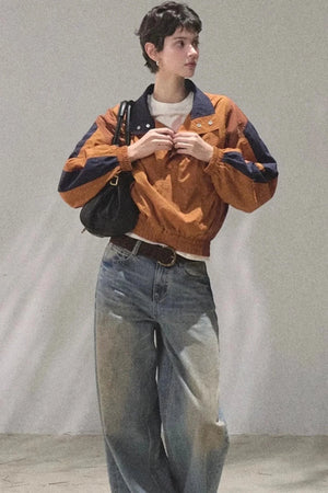 Vintage Hand-Painted Jeans Set