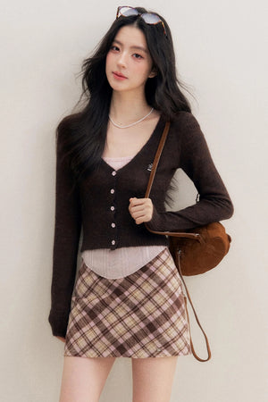 Vintage High-Waisted A-Line Skirt