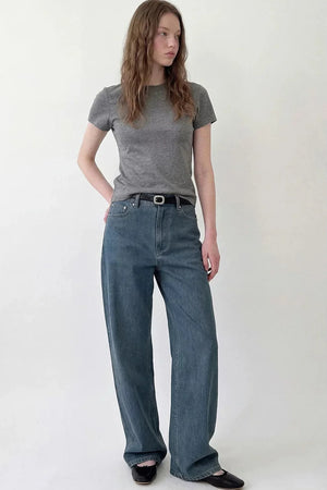 Vintage High-Waisted Denim Pants
