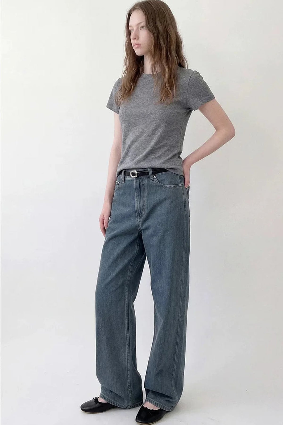 Vintage High-Waisted Denim Pants