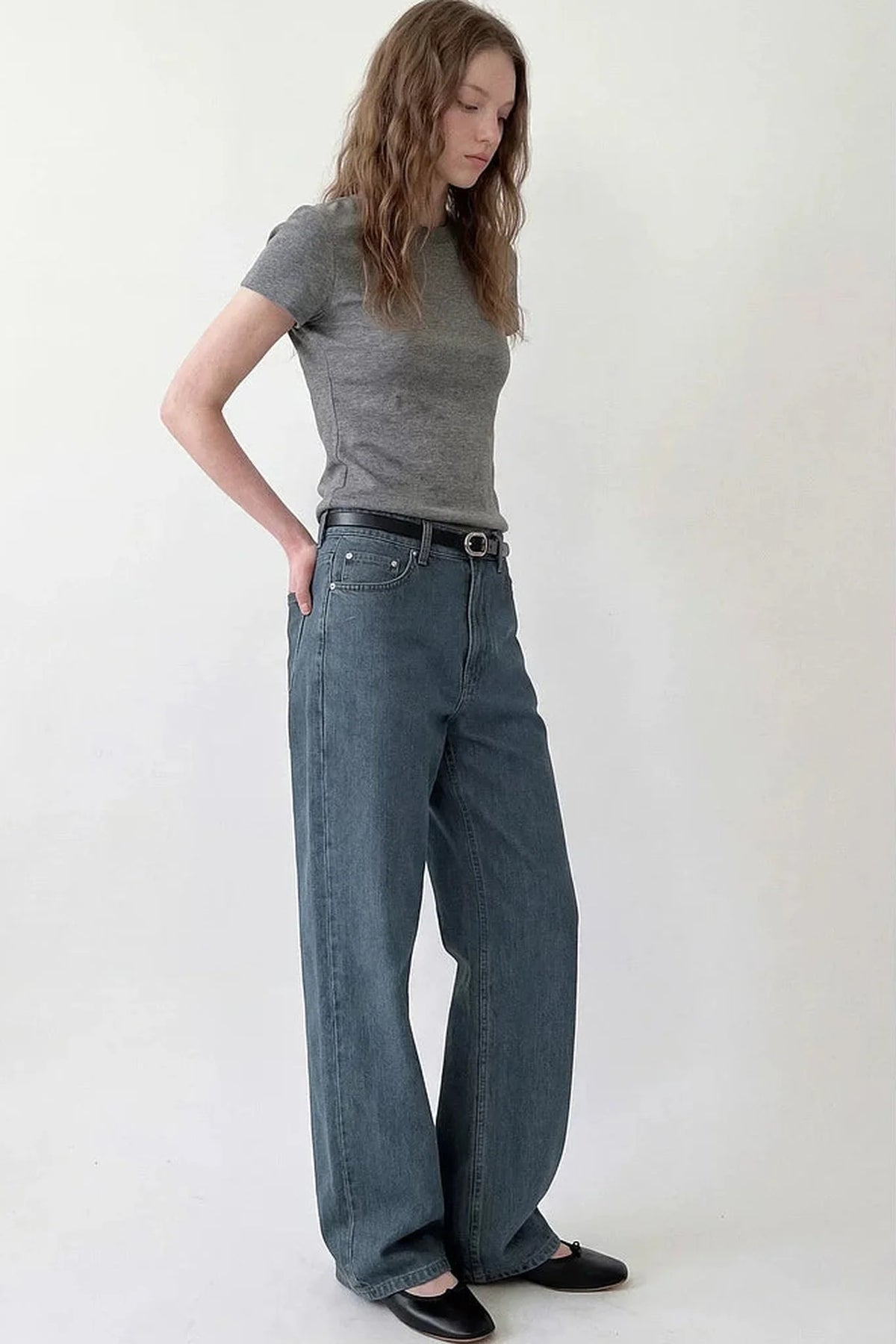 Vintage High-Waisted Denim Pants