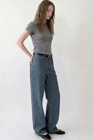 Vintage High-Waisted Denim Pants