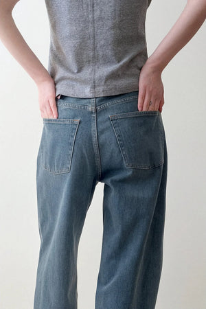 Vintage High-Waisted Denim Pants
