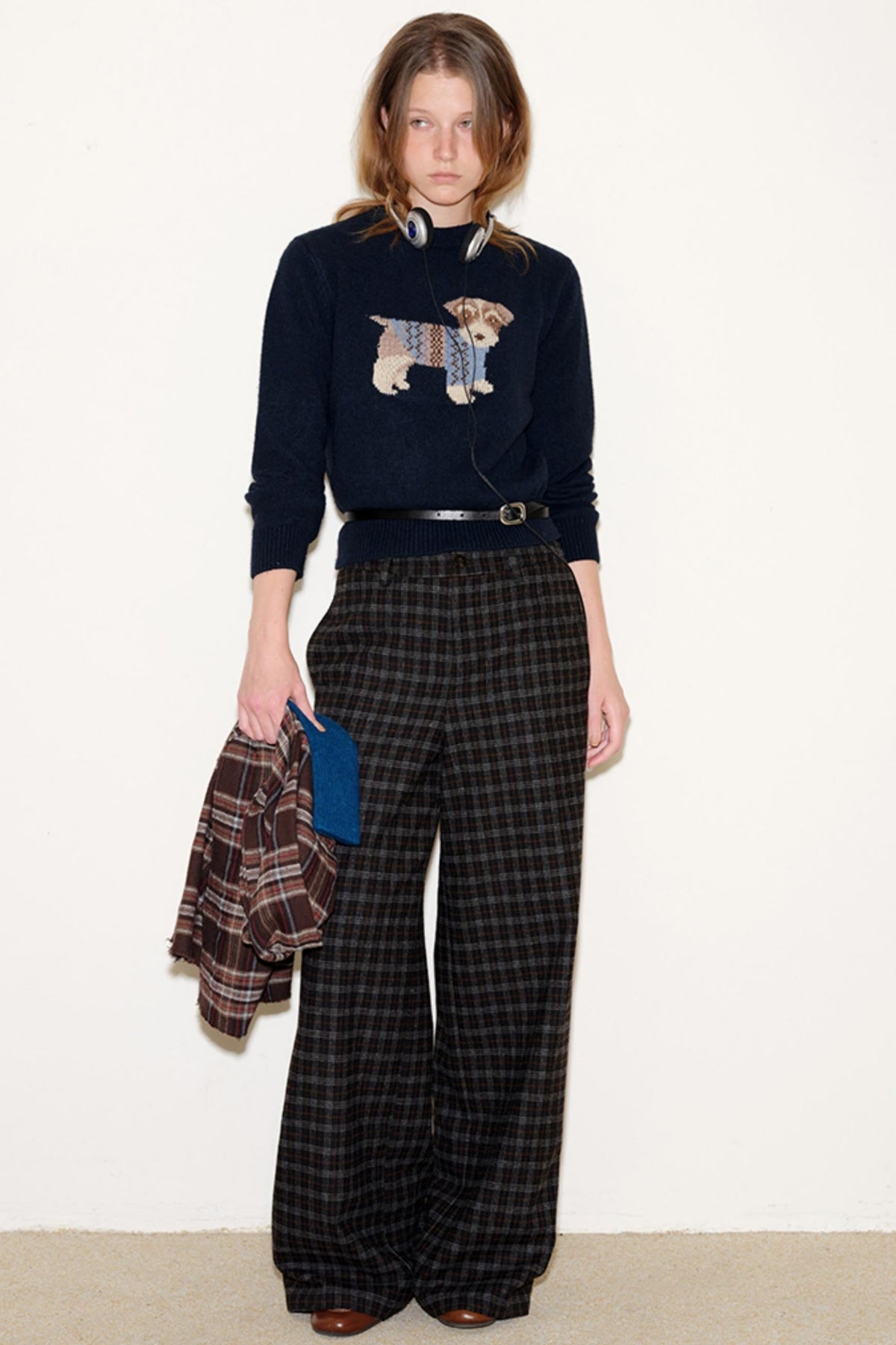 Vintage Jacquard Wool Top