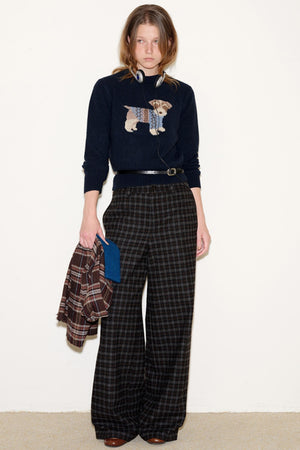 Vintage Jacquard Wool Top