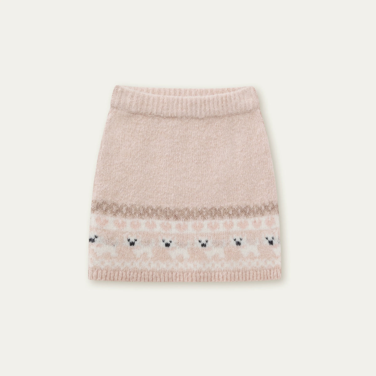 Vintage Knit College Style Sweater Set-Up