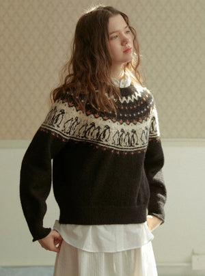 VINTAGE KNIT PULLOVER TOPS