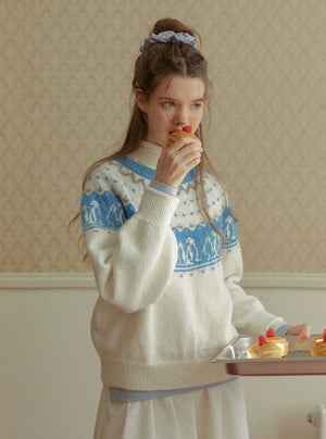 VINTAGE KNIT PULLOVER TOPS